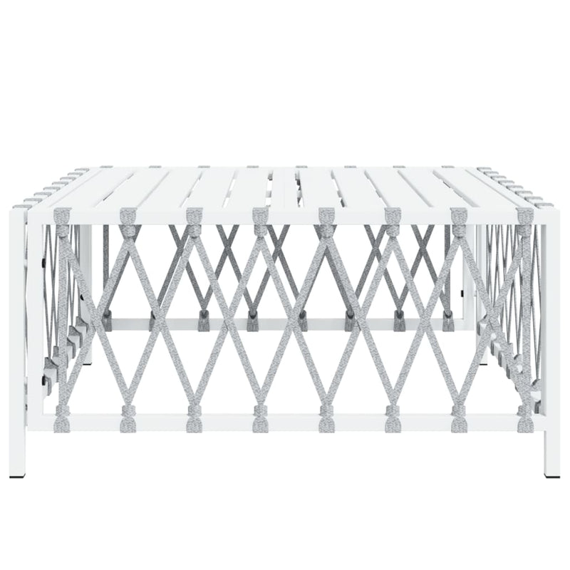 Table de jardin en tissu tissé compacte