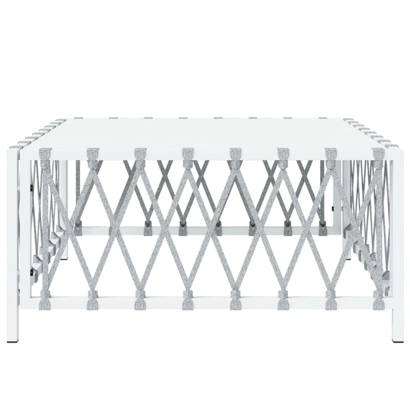 Table de jardin en tissu tissé compacte