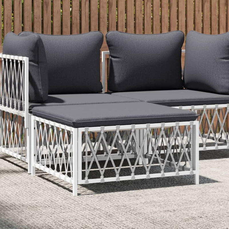 Table de jardin en tissu tissé compacte