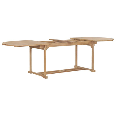 Table de jardin extensible en teck robuste