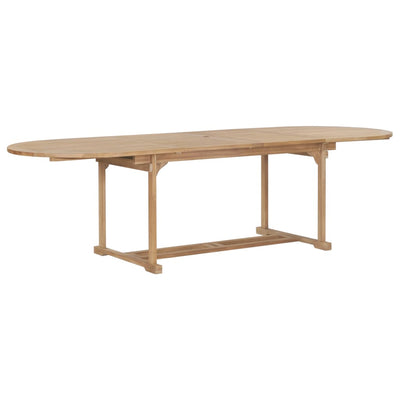 Table de jardin extensible en teck robuste