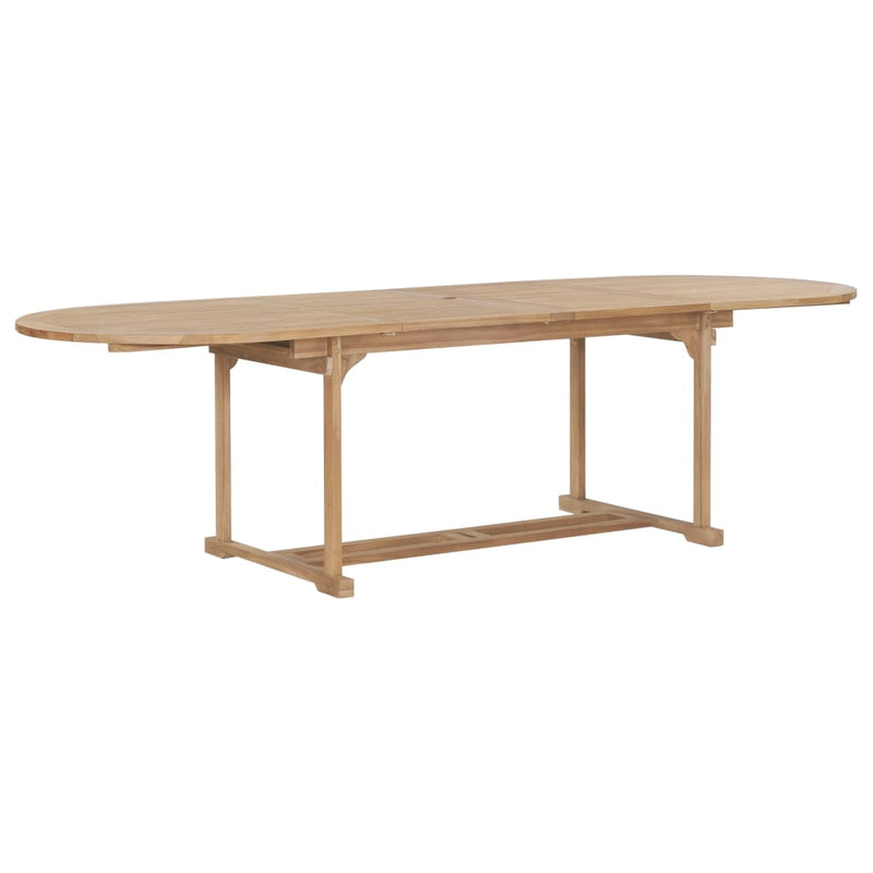 Table de jardin extensible en teck robuste