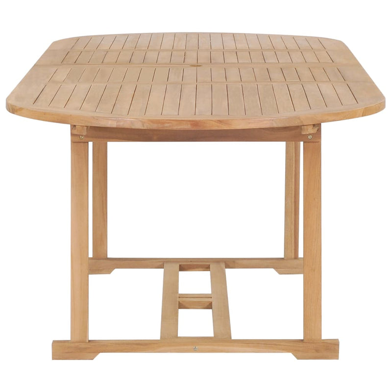 Table de jardin extensible en teck robuste