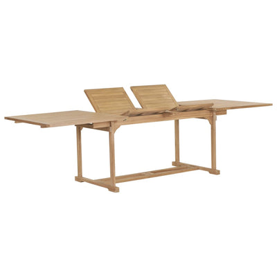 Table de jardin extensible en teck robuste