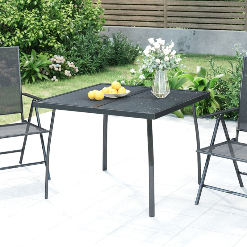 Table de jardin moderne et élegant en anthracite