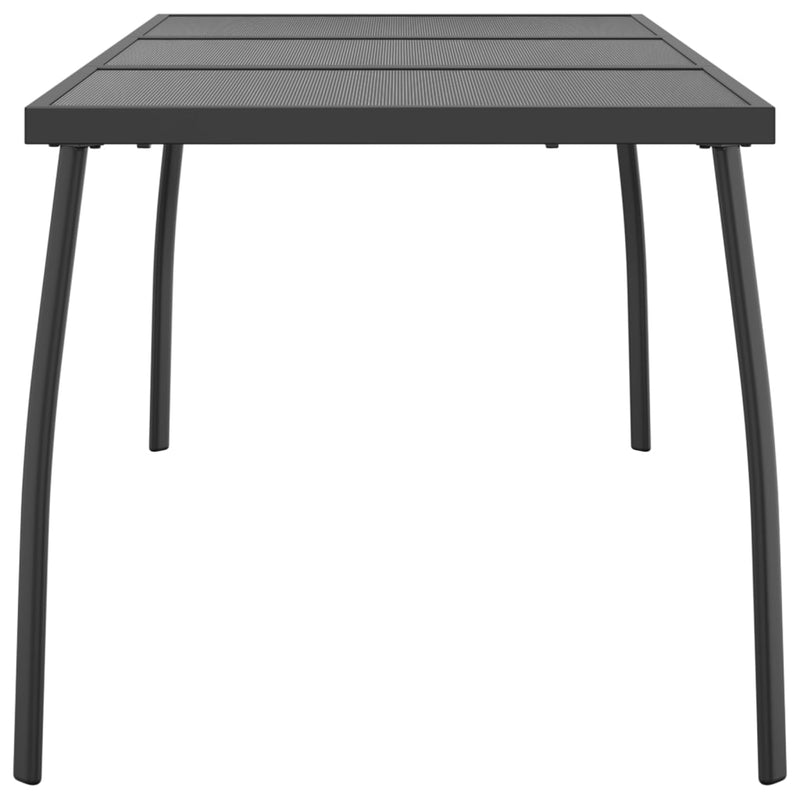 Table de jardin moderne et élegant en anthracite