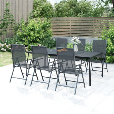 Table de jardin moderne et élegant en anthracite