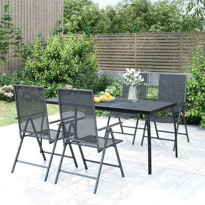 Table de jardin moderne et élegant en anthracite