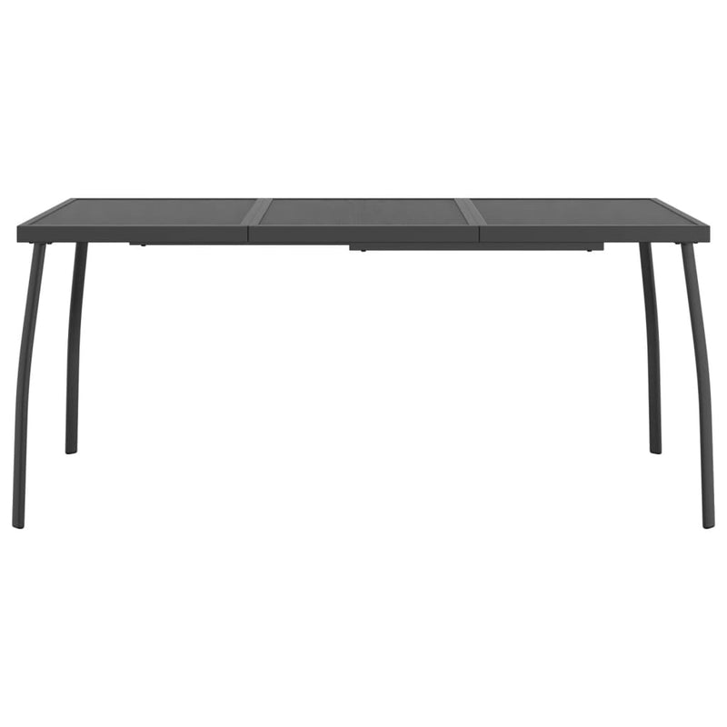 Table de jardin moderne et élegant en anthracite