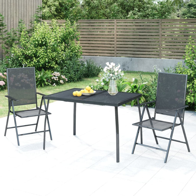 Table de jardin moderne et élegant en anthracite