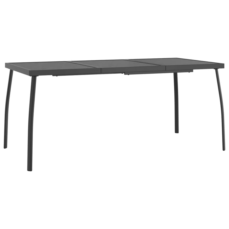 Table de jardin moderne et élegant en anthracite