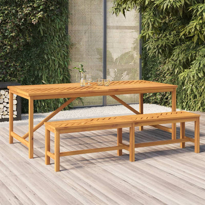 Table de jardin moderne et en acacia solide