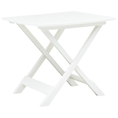 Table de jardin pliable et solide en plastique de couleur anthracite