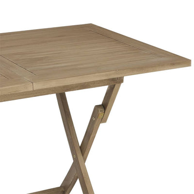 Table de jardin pliante en teck durable