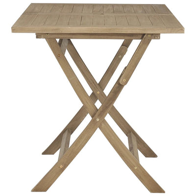 Table de jardin pliante en teck durable