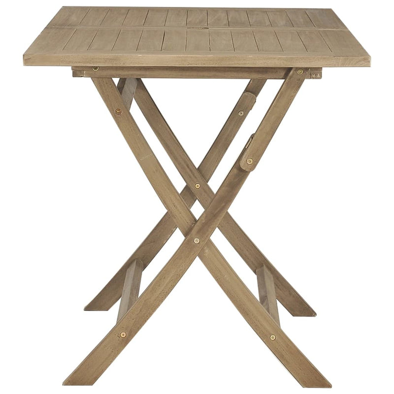 Table de jardin pliante en teck durable