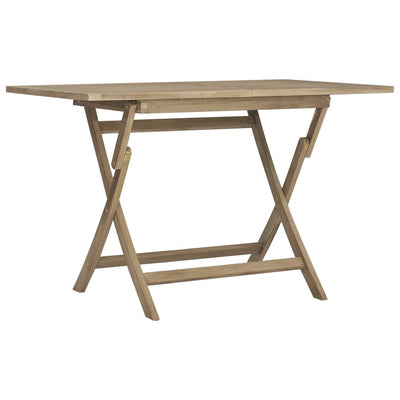 Table de jardin pliante en teck durable