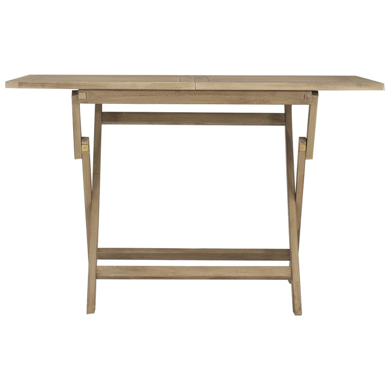 Table de jardin pliante en teck durable