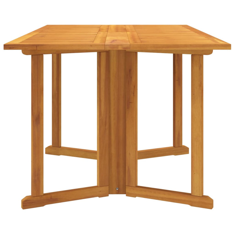 Table de jardin pliante papillon en teck massif