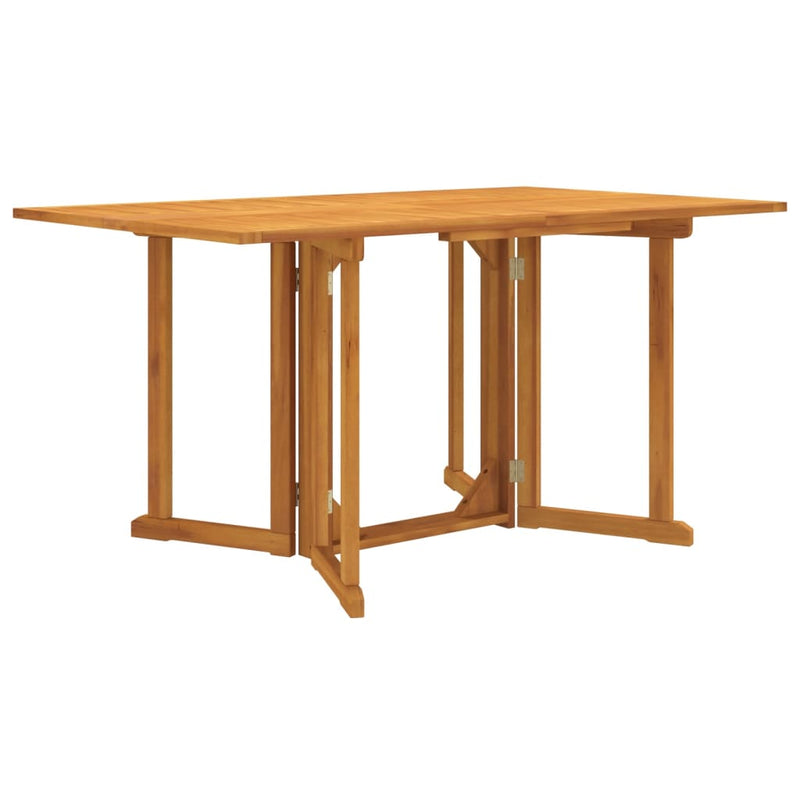 Table de jardin pliante papillon en teck massif