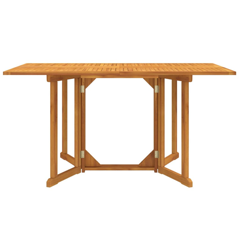 Table de jardin pliante papillon en teck massif