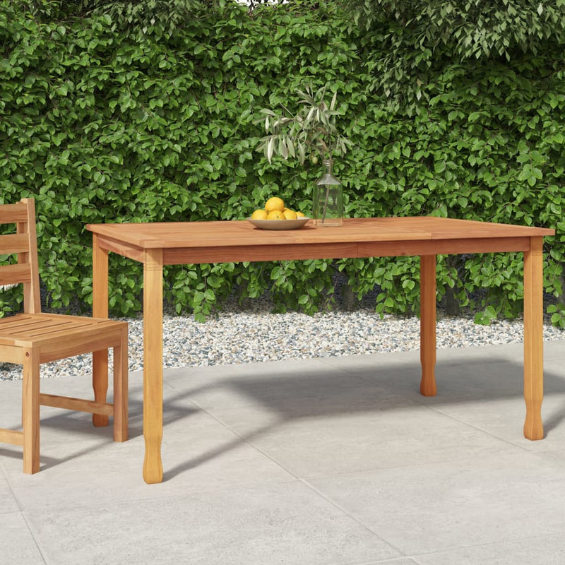 Table de jardin solide en teck massif