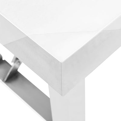 Table de travail pliable pour cuisine en aluminium et en acier inoxydable