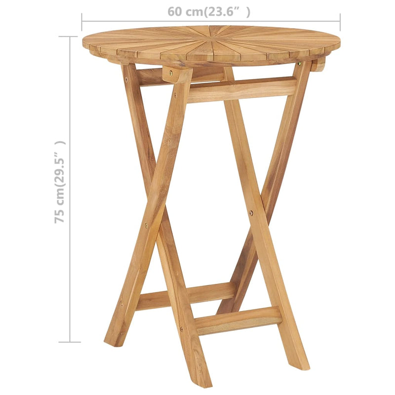 Table en bois design pliante de jardin en teck solide