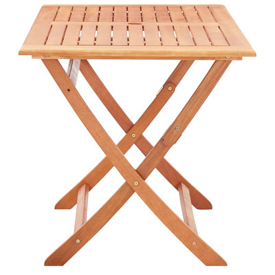 Table en bois d'eucalyptus pliante pour jardin