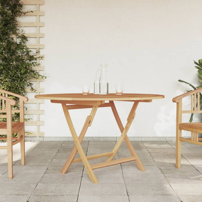 Table en bois pliante de jardin élégant et solide en teck massif