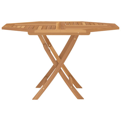 Table en bois pliante de jardin élégant et solide en teck massif