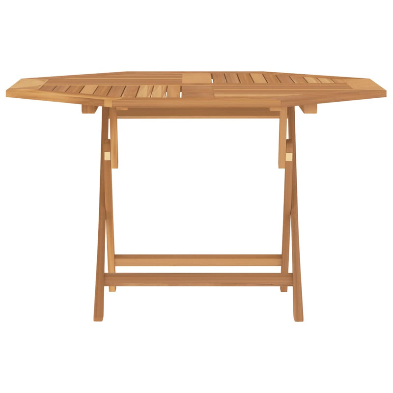 Table en bois pliante de jardin élégant et solide en teck massif