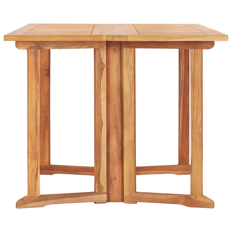 Table en bois pliante de jardin papillon en teck solide