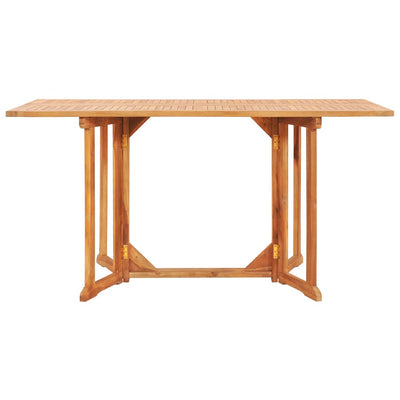 Table en bois pliante de jardin papillon en teck solide