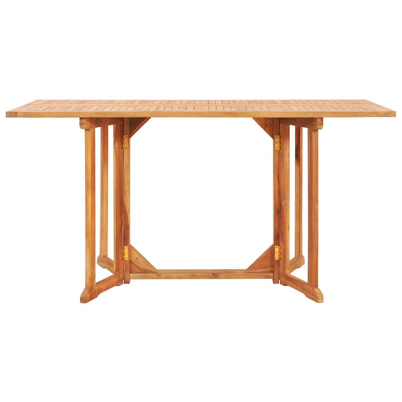 Table en bois pliante de jardin papillon en teck solide