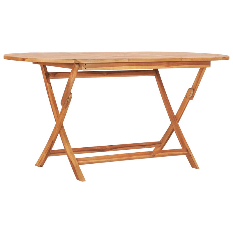 Table en bois pliante de teck solide pour jardin