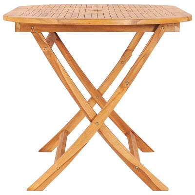 Table en bois pliante de teck solide pour jardin