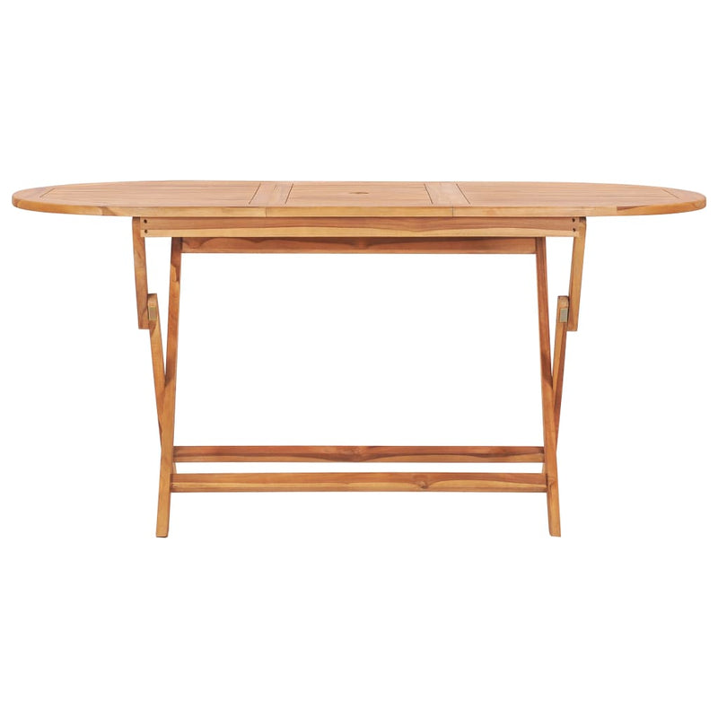 Table en bois pliante de teck solide pour jardin