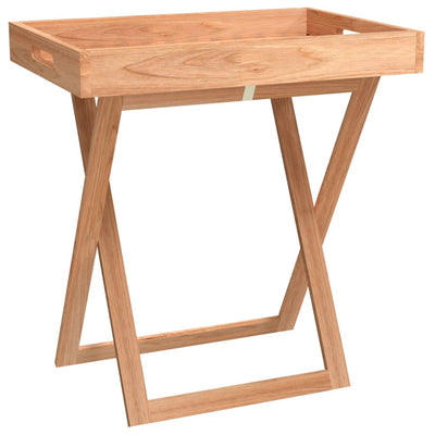 Table en bois pliante design en bois de noyer massif