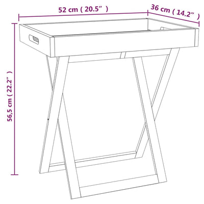 Table en bois pliante design en bois de noyer massif