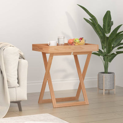 Table en bois pliante design en bois de noyer massif