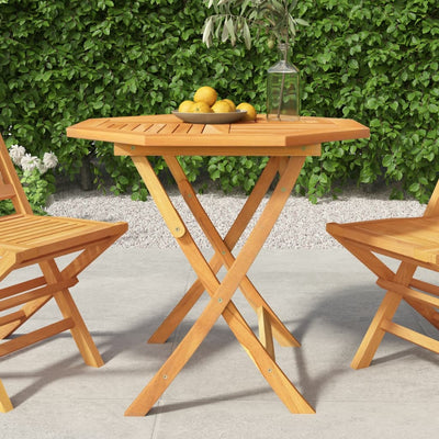 Table en bois pliante en teck solide pour jardin