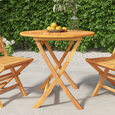 Table en bois pliante en teck solide pour jardin