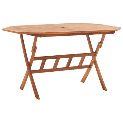 Table en bois pliante moderne et solide en bois d'acacia massif de jardin