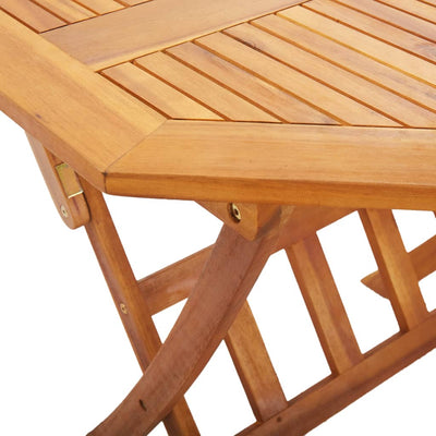 Table en bois pliante moderne et solide en bois d'acacia massif de jardin