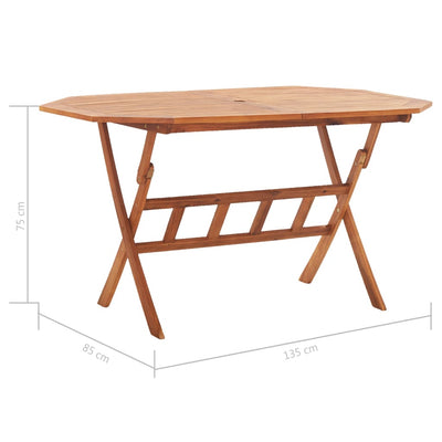 Table en bois pliante moderne et solide en bois d'acacia massif de jardin