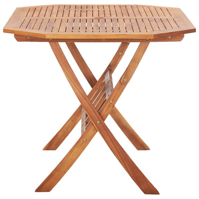 Table en bois pliante moderne et solide en bois d'acacia massif de jardin