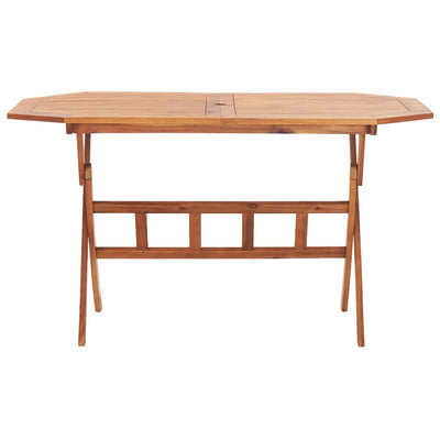 Table en bois pliante moderne et solide en bois d'acacia massif de jardin