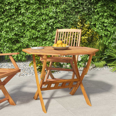 Table en bois pliante moderne et solide en bois d'acacia massif de jardin