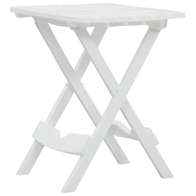 Table en bois pliante pour jardin blanc